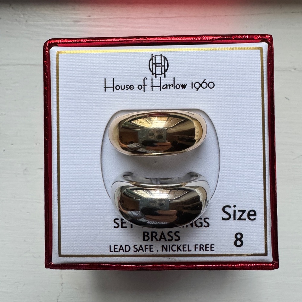 House of Harlow 1960 - Set of 2 Rings - NWT